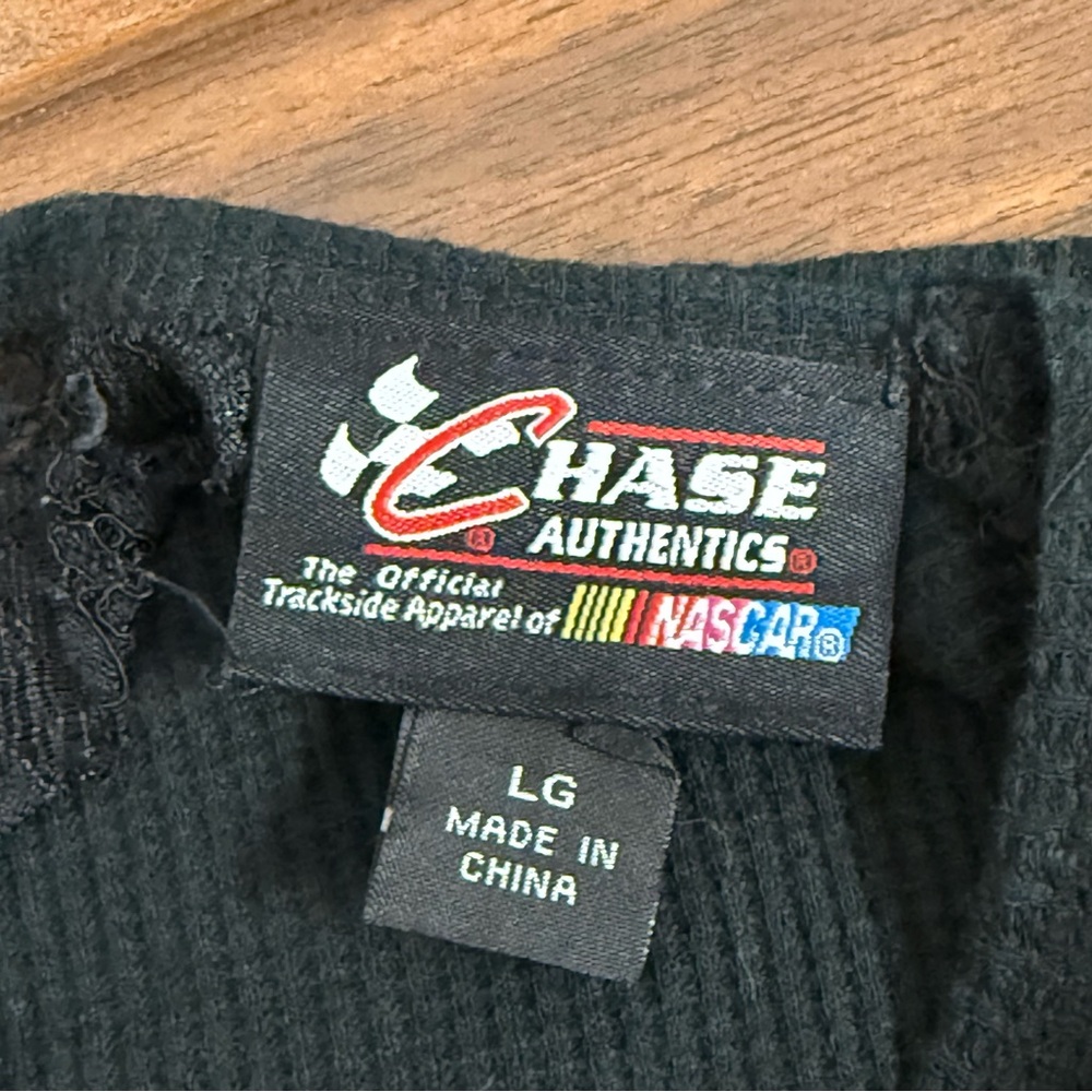 Kyle Busch NASCAR M&M’s Black Thermal Lace Long Sleeve Top by Chase Authentics - Picture 7 of 10